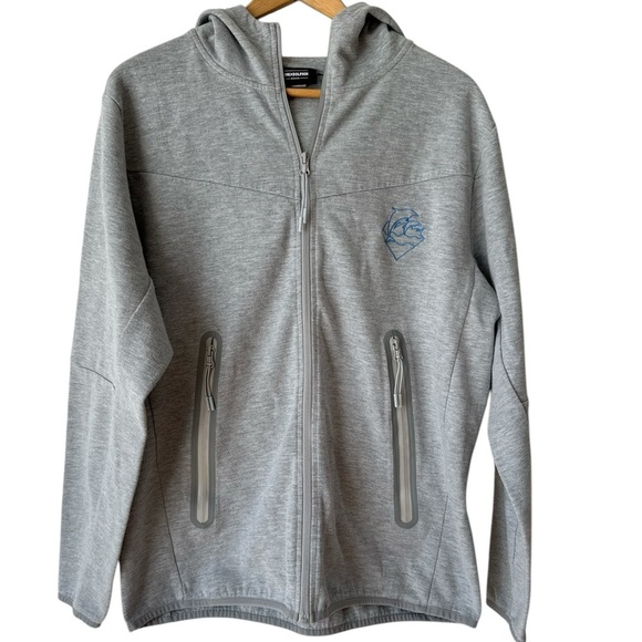 Pink Dolphin Men's Wave Zip Up Activewear Hoodie Jacket - Picture 9 of 16